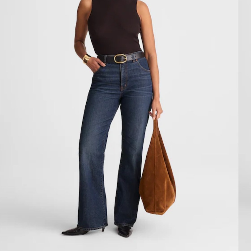Madewell Dark Blue Flare Jeans